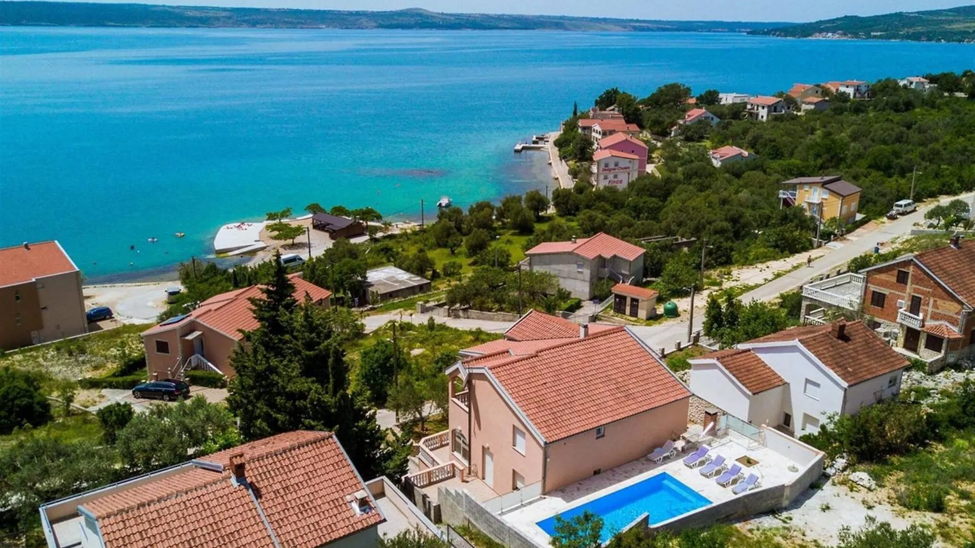 My Dalmatia - Sea View Villa Maja With Private Heated Pool Maslenica Croatia