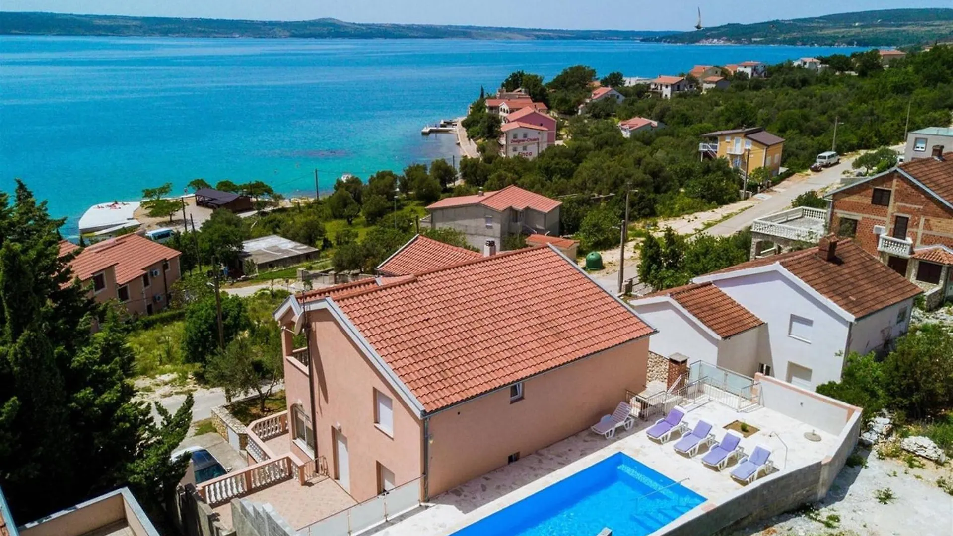 My Dalmatia - Sea View Villa Maja With Private Heated Pool Maslenica